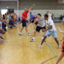 Drill stations at McCracken basketball camp this summer